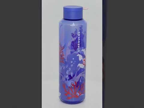 Purple coral reef reusable bottle